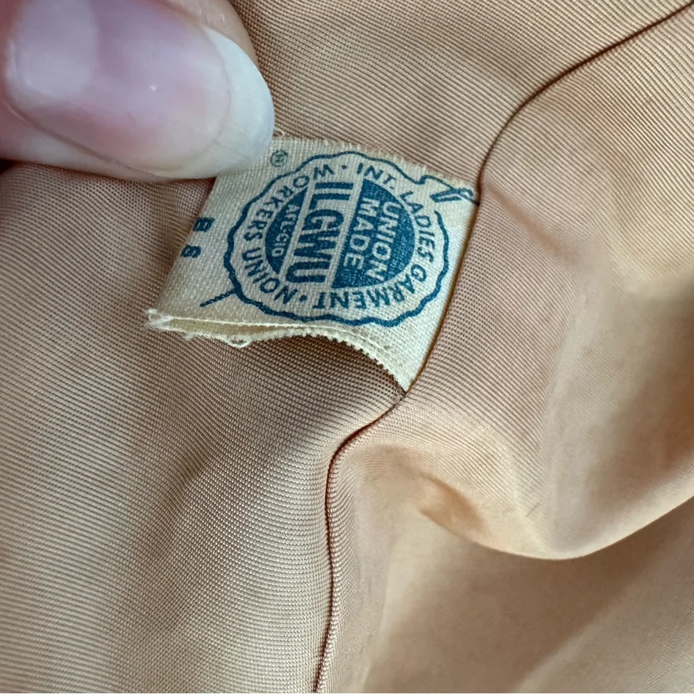 Vintage Sage Green Wool Coat - Picture 4 of 8